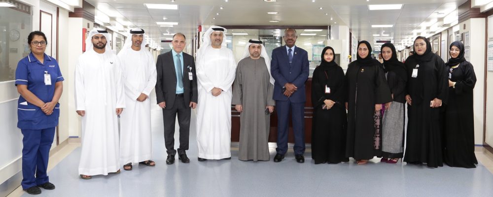 Delegation From Ministry Of State For FNC Affairs Visits Children Receiving Cancer Treatment At Dubai Hospital